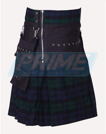 Mens Fashionable Tartan Hybrid Kilt