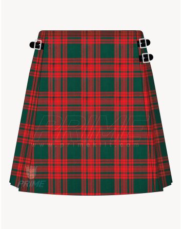 Menzies Green Modern Tartan Kilt For Women