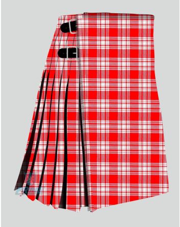 Menzies Red and White Tartan Kilt