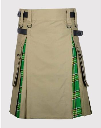 Modern Irish Tartan Hybrid Utility Kilt
