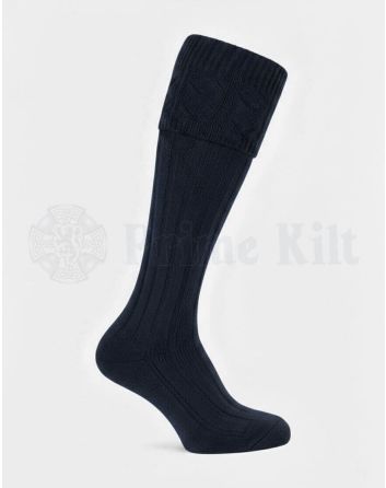 navy blue kilt socks
