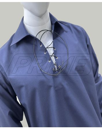 scottish navy blue ghillie shirt