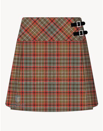 Nicolson Hunting Weathered Tartan Kilt for Women