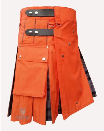 Orange Deluxe Utility Hybrid Kilt