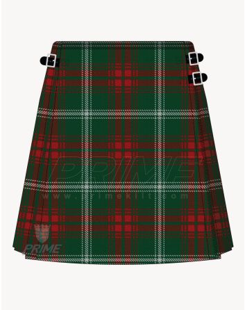 Prince Of Wales Tartan Kilt For Women