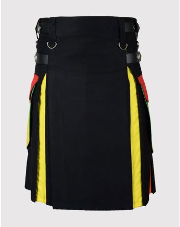 Rainbow Cotton Hybrid Utility Kilt
