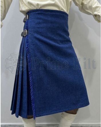 Royal Blue Wool Kilt