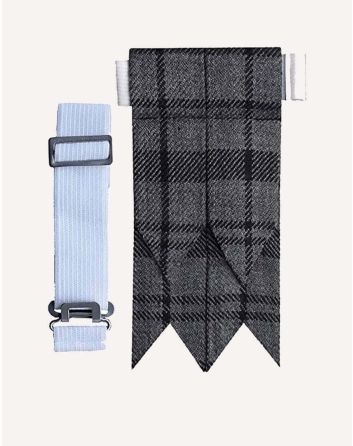 Scottish Grey Tartan Flashes