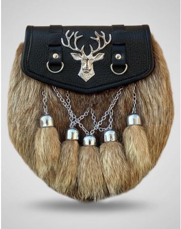 Semi Dress Sporran Stag Badger