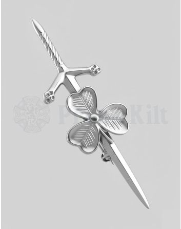 Shamrock Kilt Pin