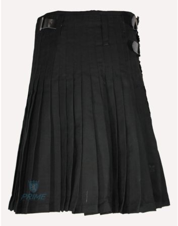 Solid Black Kilt