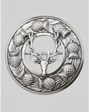 Stag Head Brooch