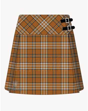 Tennessee Volunteer Orange Tartan Kilt For Women
