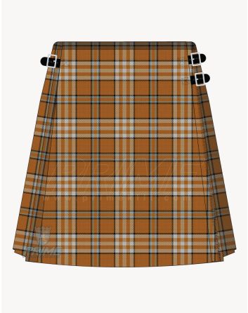 Tennessee Volunteer Orange Tartan Kilt For Women