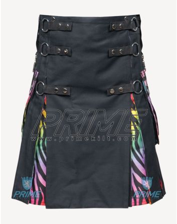 Tiger Striped Pride Rainbow Hybrid Kilt