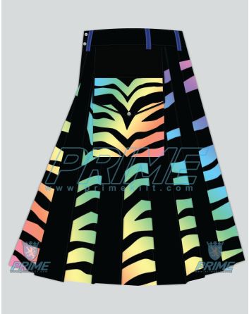 Tiger Striped Rainbow Kilt