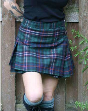 Mini National Tartan Kilt for Women