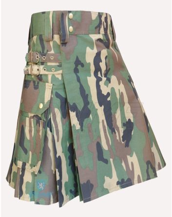 Woodland Camouflage Utility Kilt