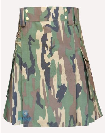 Woodland Camouflage Utility Kilt