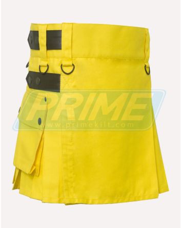 Yellow Utility Kilt for Women
