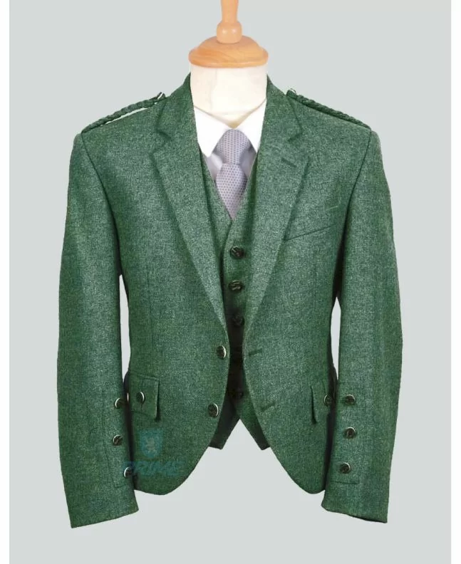 Lovat Green Wool Kilt Jacket Lovat Green Kilt Jacket